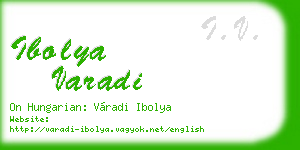 ibolya varadi business card
